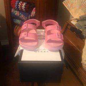 GUCCI plastic Birkenstock style sandals